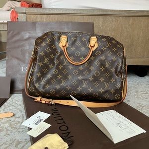 Louis Vuitton Monogram Speedy Bandouliere 35 with strap